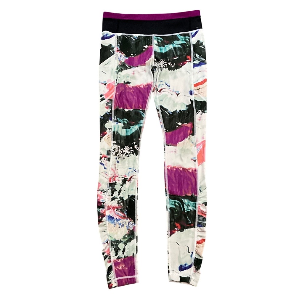 Lululemon Speed Tight‎ III Pigment Wave Multi Full On Luxtreme Leggings Size 8